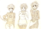  2014 ancestors broken_source dancestors dream_ghost fullres grayscale homes_smell_ya_later kankri_vantas karkat_vantas miyotora monochrome rule63 sketch starter_outfit the_sufferer vantases 