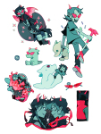  116fdnht 2021 ancestors art_dump back_angle carrying dragon_cane dream_ghost godtier grubs light_aspect limited_palette neophyte_redglare pyralspite rocket_wings scalemates scourge_sisters starter_outfit terezi_pyrope thief troll_caegar_coin vriska&#039;s_punk_outfit vriska_serket 