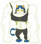  2026 anonymous_artist casual cat_hat fashion fullres grubscars musclestuck nepeta_leijon no_shirt nsfw_source solo 