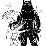  2025 ancestors blush dancestors expatriate_darkleer fullres grayscale horuss_zahhak lineart silhouette starter_outfit text twiinarmageddonss word_balloon zahhaks 