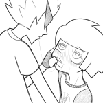  2025 blush bro catcow-draws dave_strider first_stridercest fullres grayscale incest monochrome no_glasses red_baseball_tee redrom shipping stridercest sweat 