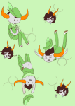  2012 art_dump fullres gamzee_makara headshot heart honk lusus midair offendedzacharie pbj pupa_pan redrom shipping tavros_nitram text tinkerbull upside_down wonk word_balloon zodiac_symbol 