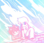  2024 arms_crossed clouds dave_strider fullres karkat_vantas limited_palette red_baseball_tee red_knight_district shipping sitting starter_outfit tgcg 