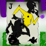  2019 ackrostation archagent blush card clock cool_and_new_web_comic cover_art derse fanfic_art felt_manor fullres jack_noir knife koala_tea multiple_personas spade spades_slick the_finger weapon 