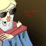  blood crying dave_strider hottang nosebleed sadstuck sitting solo 