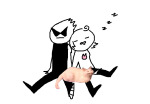  2018 badlydrawnhomestck dirk_strider kid_symbol neorails roxy_lalonde sitting sleeping starter_outfit strong_tanktop 