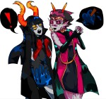 ! 2025 ardata_carmia blood body_modification fullres heart hiveswap impalement knife oranges-covered-in-sugar redrom ship_name_needed shipping starter_outfit trizza_tethis word_balloon