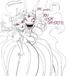 2025 ancestors beforus_ancestors body_modification cherytalah dancestors fashion fullres grayscale highlight_color lineart meenah_peixes no_glasses peixeses shepherd_constern starter_outfit text wonk