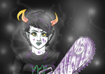  2013 blood chainsaw fullres headshot kanaya_maryam kingtrickster rainbow_drinker solo starter_outfit 