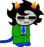 2026 alternate_hair blahjeeghr formal fullres glasses_added homestuck:_beyond_canon jaggy_lines native_source nepeta's_fanontinuum_suit nepeta_leijon no_hat solo sprite_mode suit