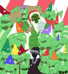 2016 all_leprechauns arms_crossed beverage biscuits blush bq cans clover coconutcows cone_hat crowbar die doze eggs felt fin fullres hat holidaystuck itchy juju_breaker lord_english matchsticks minion_uniform musclestuck no_shirt quarters sawbuck scars snowman stitch text trace wonk