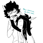  2018 bana fullres galekh_xigisi grayscale hiveswap monochrome starter_outfit sweat tagora_gorjek text 