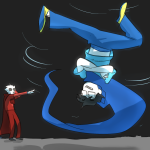  2014 breath_aspect dancing dave_strider fullres godtier heir john_egbert knight paperseverywhere the_windy_thing time_aspect upside_down 