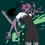 2025 admiralexclipse explosives fullres homestuck:_beyond_canon jaggy_lines ly'lac nymphs solo starter_outfit