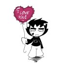  2026 fullres grayscale heart highlight_color karkat_vantas lifeblood lipstick_stains monochrome shipping solo starter_outfit text tornad0tommy zodiac_symbol 