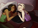  bed casual fashion freckles guns_and_roses jade_harley quibbs redrom reminders rose_lalonde shipping 