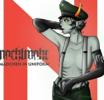  2025 blush body_modification crossover fullres grubscars hat kanaya_maryam military_uniform nachtmahr no_shirt profile solo sw4ggywaffle text zodiac_symbol 