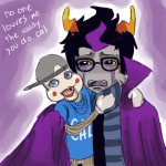  2011 arm_around_shoulder crying dusking eridan_ampora fish_filet fullres lil_cal shipping starter_outfit text 