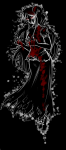  2012 aradia_megido blood crying dead_aradia fullres grayscale highlight_color monochrome pride sketch solo starter_outfit 