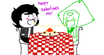  blush crossover food hiveswap joey_claire redrom shipping skellyanon steven_universe valentines_day 