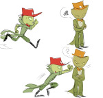  2017 ? arms_crossed chibi deleted_source felt fin fullres starter_outfit sweat threeheadedhydra trace word_balloon 