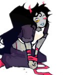  2026 bondage c1ubdeuce candy_timeline fullres helltier homestuck:_beyond_canon kneeling no_glasses solo vriska_serket 