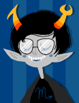  2011 alternate_hair blush fullres headshot jaggy_lines madammonkey solo starter_outfit vriska_serket 