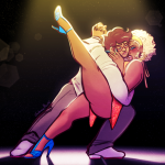  2025 blush body_modification dancing date_dress facial_hair fashion formal fullres galaxicnerd holding_hands hug jane_crocker light_and_fluffy profile redrom rose_lalonde shipping stars 