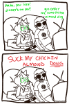  bowowoof comic dave_strider dogtier gaming highlight_color jade_harley starter_outfit 