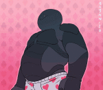  2020 animated babakinkin fullres hb heart hearts_boxcars musclestuck no_hat no_shirt undergarments 