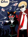  au cities_in_dust dave_strider fanfic_art madseason terezi_pyrope 