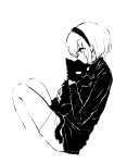 2025 fashion fullres grayscale jaspers monochrome muffin_puppi rose_lalonde sitting solo