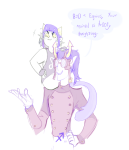  2017 carrying freckles fullres horuss_zahhak nepeta_leijon no_coat noodlenumber sitting starter_outfit text word_balloon 