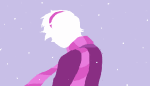 2025 animated fullres hamsterdads jaggy_lines limited_palette rose's_pink_scarf rose_lalonde solo winter