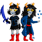  2014 ancestral_awakening_sword animated aranea_serket dancestors fluorite_octet fullres mindfang_dress pir8_coat pixel serkets transparent veri vriska_serket 