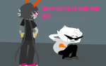  2025 back_angle crying dancestors dirk_strider dream_ghost fullres jaggy_lines meenah_peixes meenahbutt starter_outfit text this_is_stupid word_balloon 