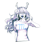 2018 fullres monochrome sickarknife solo starter_outfit vriska_serket