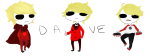  chibi dave_strider godtier knight red_baseball_tee red_plush_puppet_tux shrou solo thumbs_up timetables 