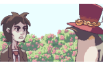  2015 animals fangame fashion flowers fullres hat hiveswap joey_claire joeyquest pixel suit zaagn 
