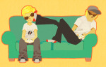  bro couch dave_strider gaming squish_squash starter_outfit 