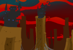  2011 alternia bana clouds equius's_hive fullres hive jaggy_lines night stars vriska's_hive 