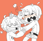  2012 blush crossover crying fullres hetalia jaggy_lines jin-nyeh karkat_vantas monochrome starter_outfit strife 