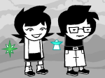  broken_source grayscale highlight_color hiveswap joey_claire jude_harley kid_symbol monochrome sprite_mode starter_outfit toreodere 