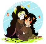  dogtier godtier jade_harley karkat_vantas kats_and_dogs shipping space_aspect wi-fu witch 