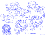  2024 art_dump bq can_town dad dd ddad diamonds_droog fashion fullres humanized jaggy_lines kiss lineart monochrome no_hat peregrine_mendicant pm shipping sketch snowman szkraft220 text warweary_villein wayward_vagabond wv 