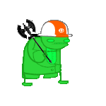 2016 animated axe biscuits felt flash_asset fullres jaggy_lines poinko solo sprite_mode transparent weapon