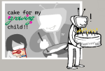  ! 2025 cake crossover dad deltarune flowers fullres grayscale highlight_color jaggy_lines panel_redraw sketchalicious text 