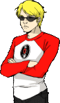  animated arms_crossed averyniceprince dave_strider red_baseball_tee solo talksprite 