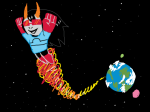  alternia clouds dancestors fullres green_moon latula_pyrope midair notdamara pink_moon rocket_boots solo stars starter_outfit 