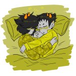 2024 ancest bees blush broconwhore captors dancestors fullres holding_hands honey_mustard mituna_captor pajamas redrom shipping sleeping sollux_captor